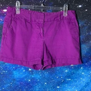 Loft- Purple Chino Shorts size 6